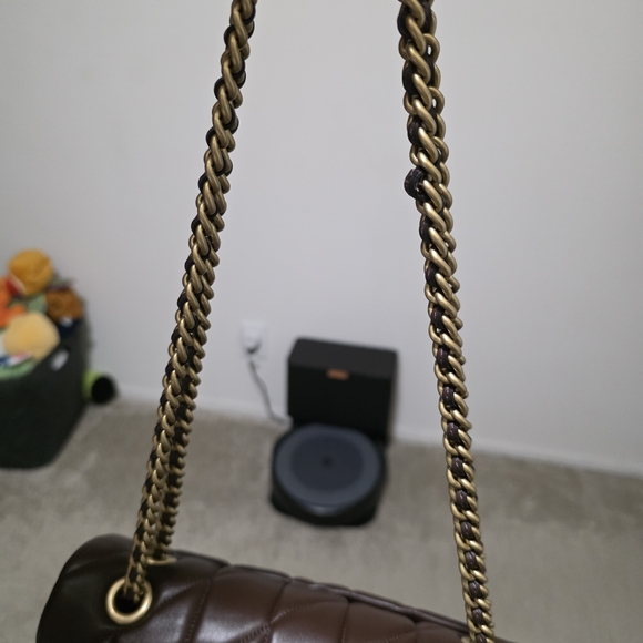 Coach Brown Quilted Leather Shoulder Bag (Tabby 26) - Picture 5 of 7